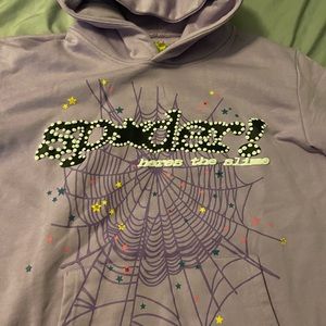 Purple Sp5der Hoodie Medium Brand New